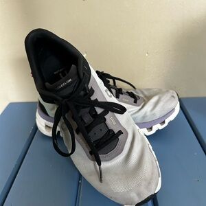 Gray and Black Athletic Shoes